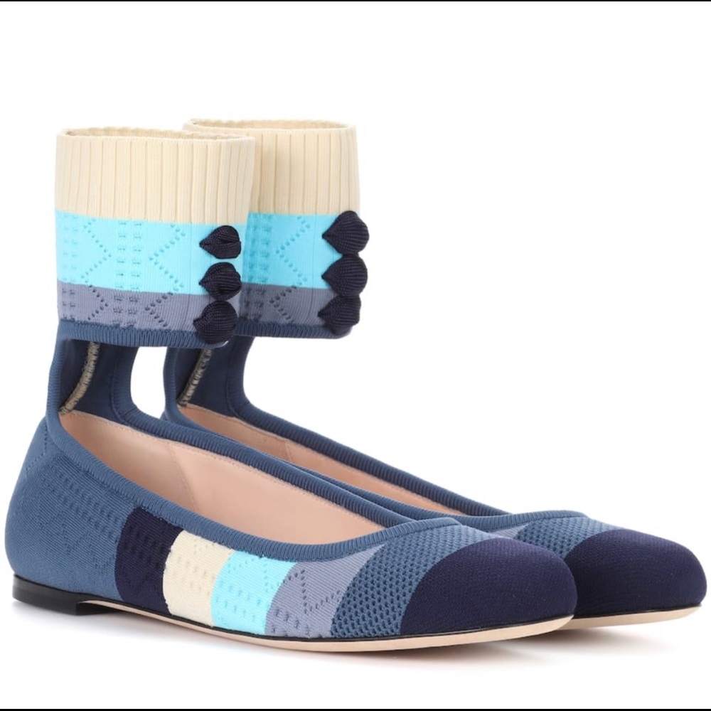 Fendi Knitted Ballerina flats